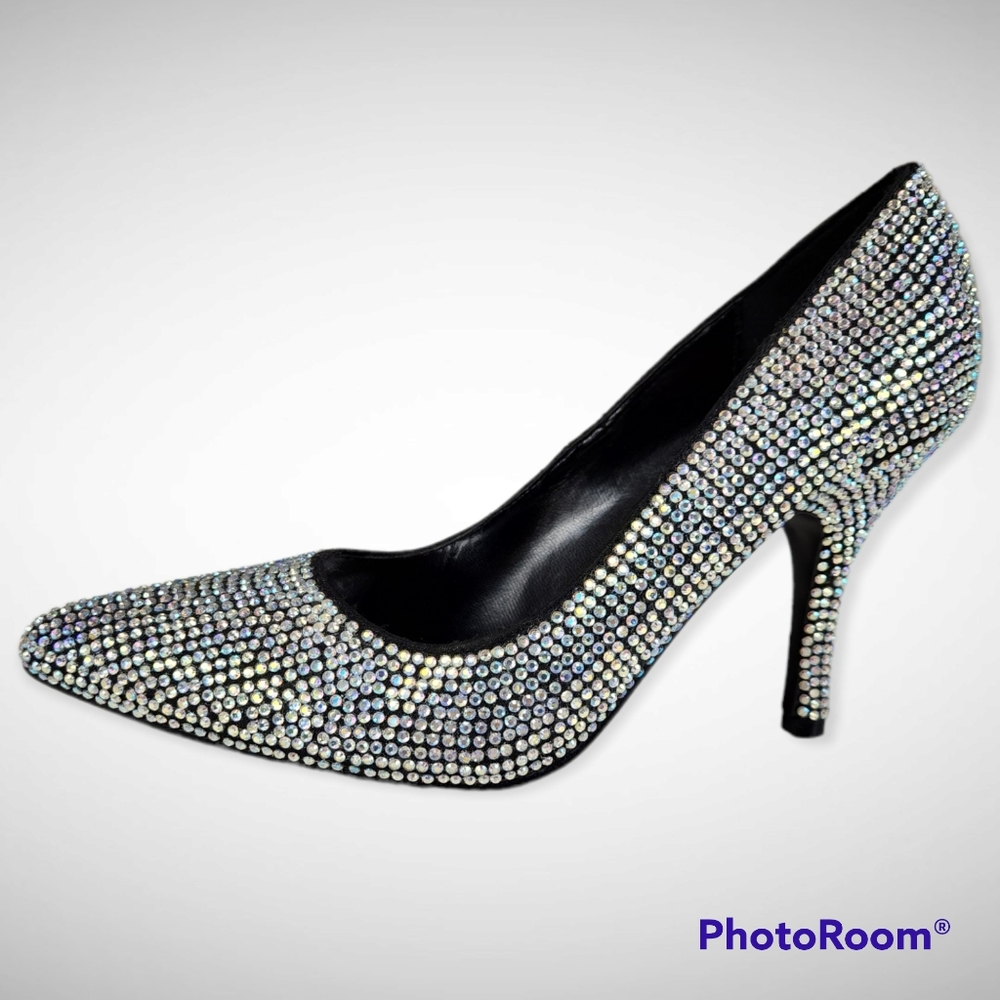 BORDELLO Marilyn Rhinestone pumps size 7 - Picture 12 of 13